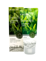3W CLINIC Пенка для умывания с экстрактом зелёного чая Green Tea Cleansing Foam