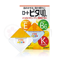 Rohto 40 Vita Alfa японские витаминизированные капли для глаз увлажняющие V, 12 мл