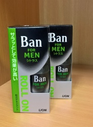 LION Ban Men Roll On мужской классический освежающий роликовый дезодорант,аромат цитрусовых,30мл