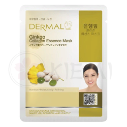 Тканевая маска для лица с экстрактом гинкго билоба DERMAL Ginkgo Collagen Essence Mask