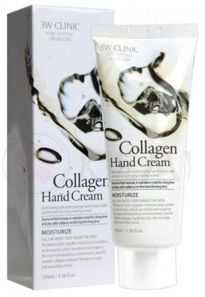 3W Clinic Collagen Hand Cream крем для рук с коллагеном