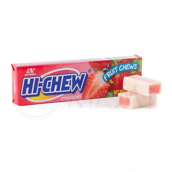 Конфеты жевательные со вкусом клубники MORINAGA Hi-Chew 12 шт 55 гр