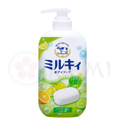Увлажняющее молочное жидкое мыло для тела с нежным цитрусовым ароматом COW Milky Body Soap Citrus