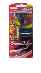  Мужской бритвенный станок с тройным лезвием Feather F-System "Samurai Edge"