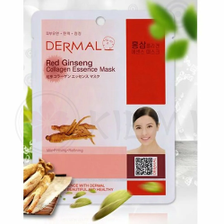 Тканевая маска для лица с Азиатским женьшенем DERMAL Collagen Essence Mask