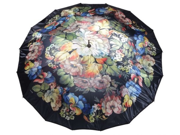 Зонт-трость (рисунок Цветы)