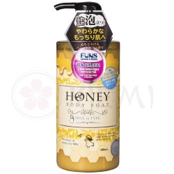 JAPONICA гель для душа увлажняющий с экстрактом меда и молока Honey Milk 500мл